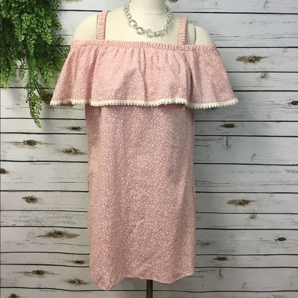 Peppermint Dresses & Skirts - PEPPERMINT size Large pink off shoulder dress